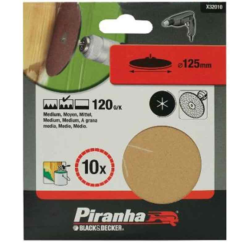 Dischi abrasivi 125 mm grana 120 per platorelli da trapano Black and decker Nu Kopen