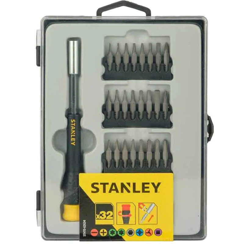 Meest Verkocht Cacciaviti di precisione con inserti 32 pz Stanley 62634