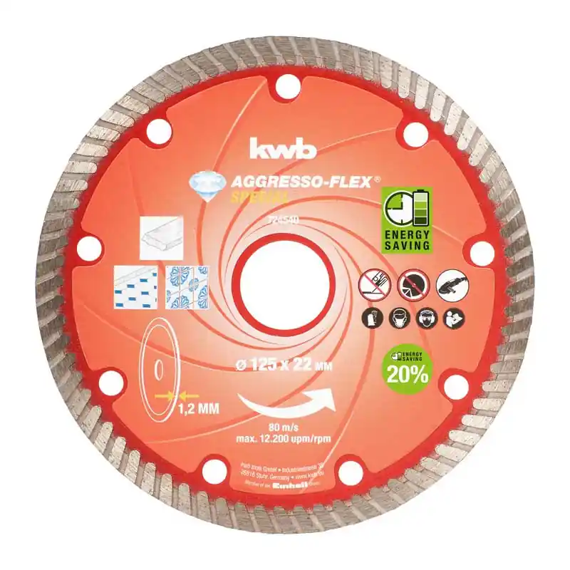 Koop Online Disco da taglio diamantato turbo 115 x 22 m Kwb