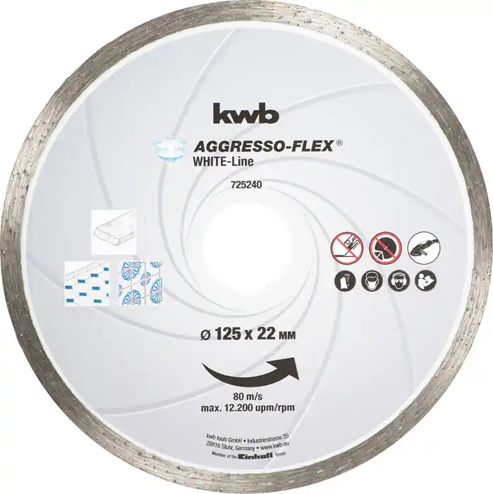 Uitverkoop Disco diamantato 230 x 22 mm Agresso Kwb Flex Bordo chiuso