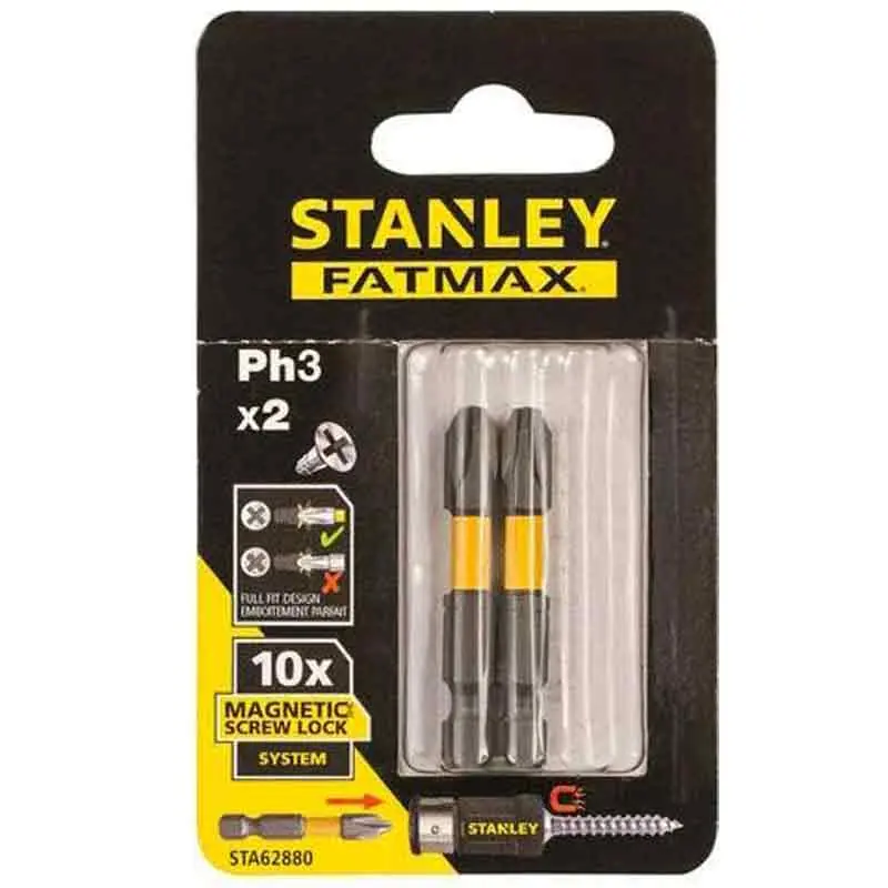 Inserti esagonali Ph3 set due pz 50 mm Stanley Uitverkoop