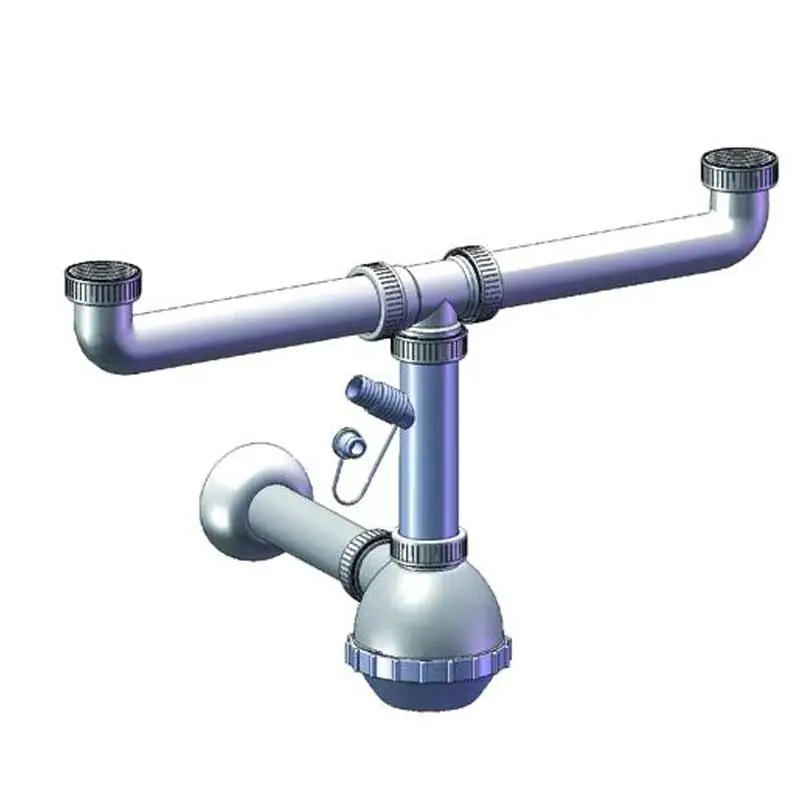 Sifone a boccia da 1 e 1-2 con 2 vie Gt Comis D2500FL Gecertificeerd