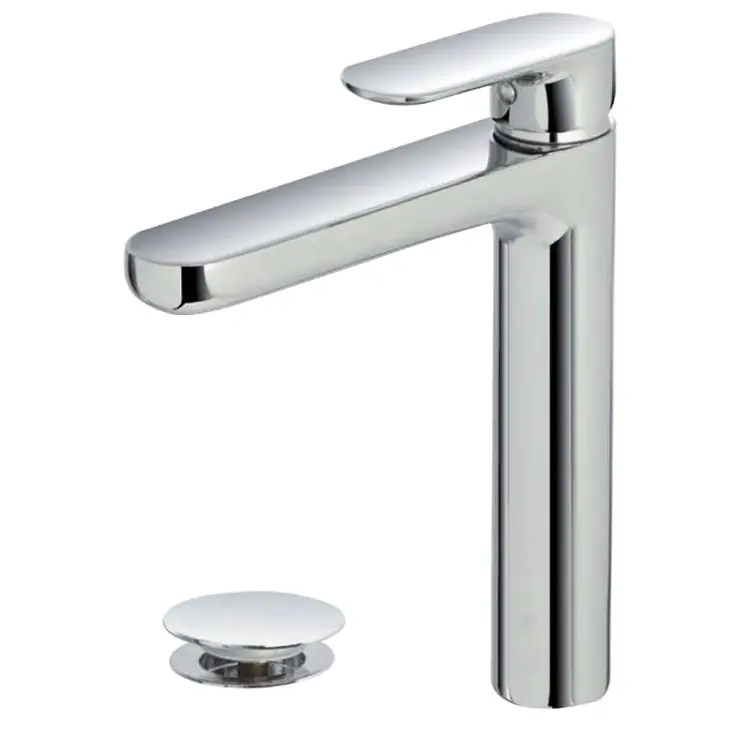 Superprijs Miscelatore alto per lavabo in ottone cromato con piletta Kreo Feridras