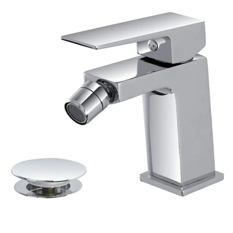 Shop Nu Miscelatore per bidet in ottone cromato con piletta Quatra Feridras