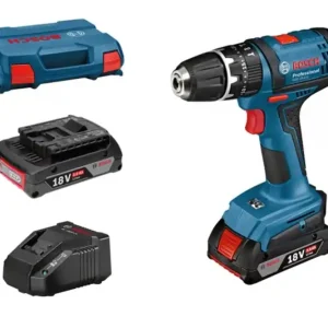Trapano a percussione a batteria Bosch GSB 18-2 Li 2 batterie da 2.0 Ah Litio Premium