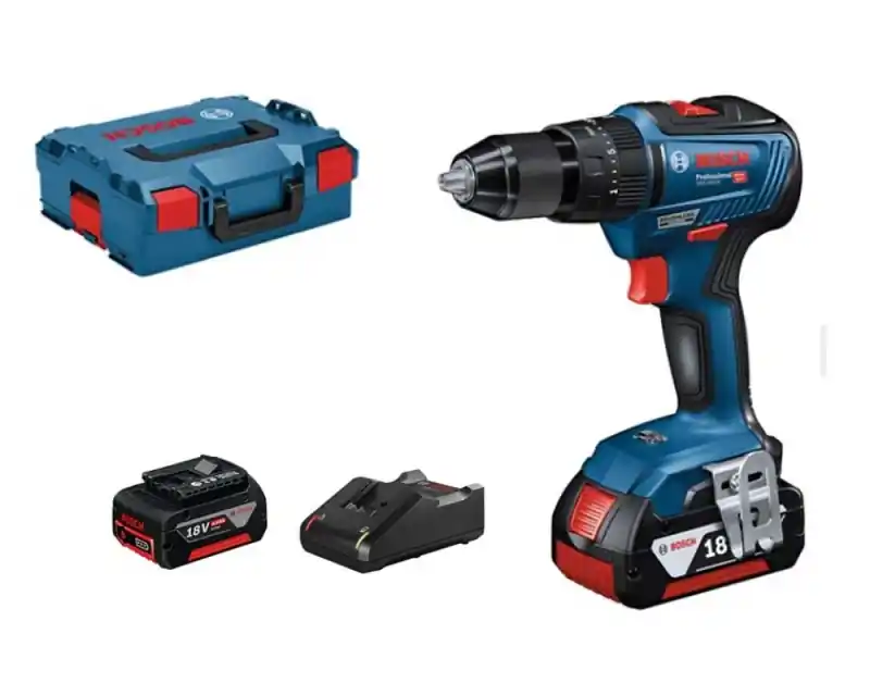Trapano avvitatore a batteria a percussione Bosch GSB 18V-55 (2x4.0 ah) Betaalbaar