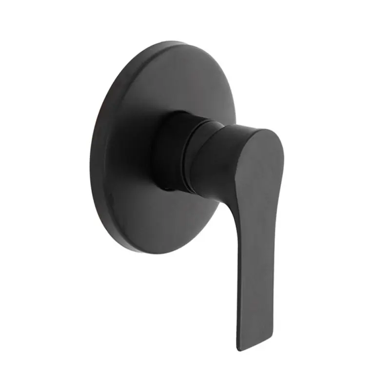 Must-Have Miscelatore per doccia in ottone nero opaco Flat Feridras