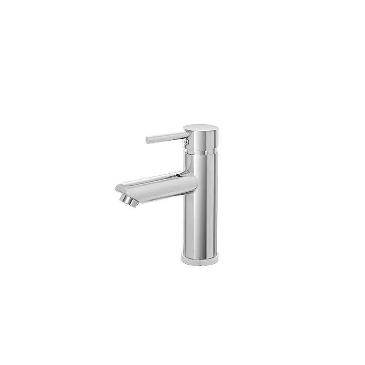 Miscelatore per lavabo in acciaio inox cromato con piletta York Feridras Premium