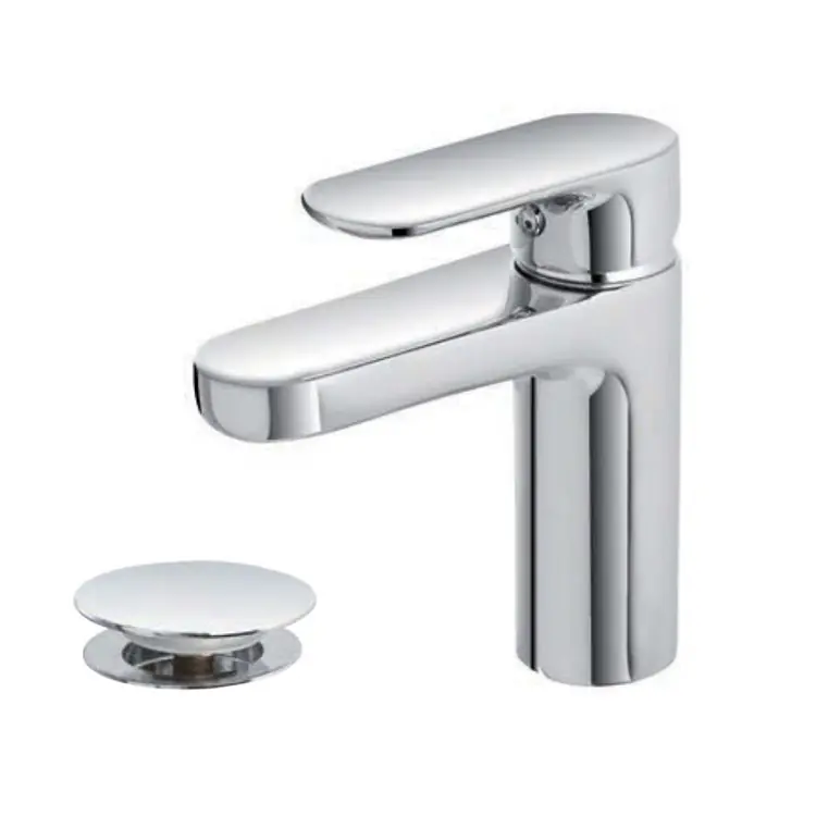 Koopje Miscelatore per lavabo in ottone cromato con piletta Kreo Feridras