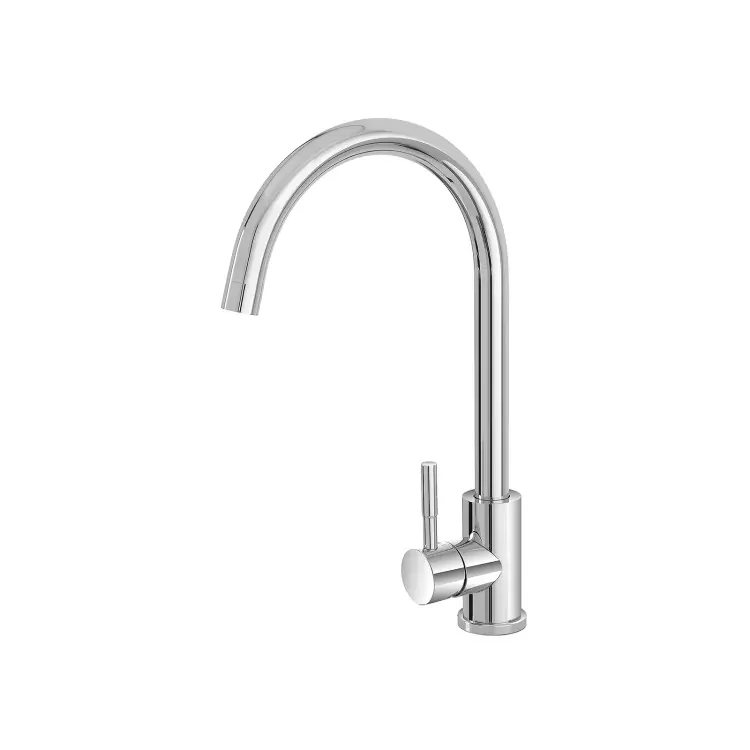 Op = Op Miscelatore per lavello canna alta in acciaio inox cromato Kitchen Feridras