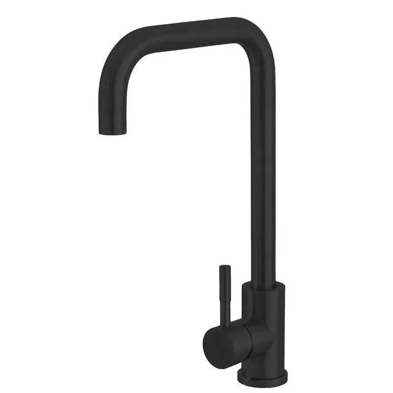 Miscelatore per lavello canna svedese acciaio inox nero opaco Kitchen Feridras Lage Prijs