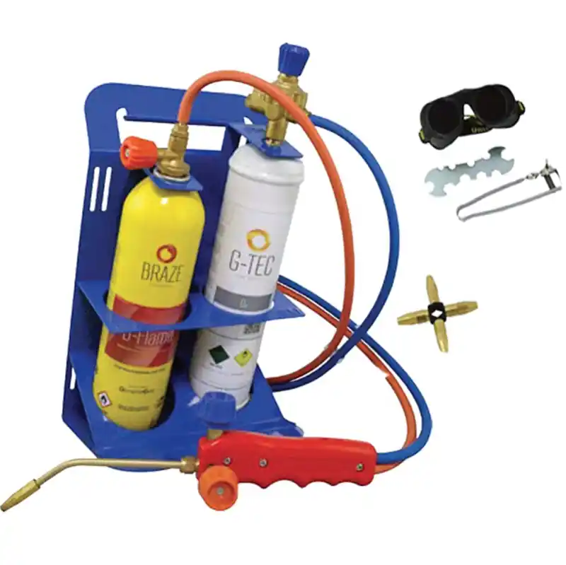 Veilige Betaling Set di Saldatura a Gas Miniflame - Kit Portatile Professionale per Refrigerazione e Oreficeria