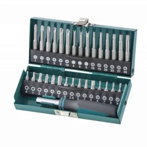 Set inserti di sicurezza da 31pz. con cacciavite Wolfcraft Gratis Retour