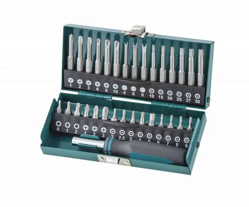 Set inserti di sicurezza da 31pz. con cacciavite Wolfcraft Gratis Retour