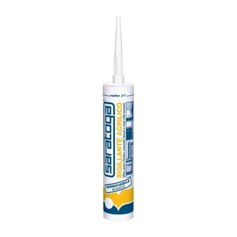 Silicone acrilico verniciabile Saratoga Bianco 280ml Lage Kosten