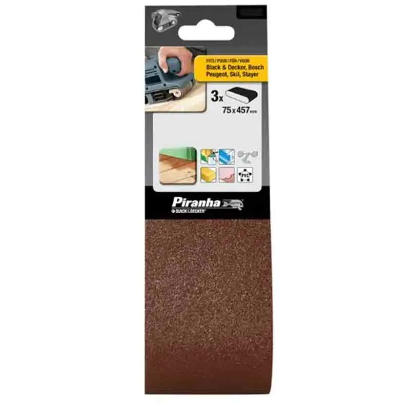 Seizoensaanbieding Nastri 75x457 mm Grana 100 per levigatrici a nastro Black and decker X33106