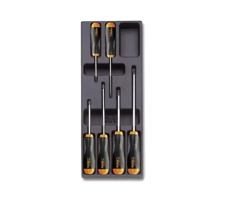 Set cacciaviti a croce PH da 6pz. in termoformato Beta Snelle Levering