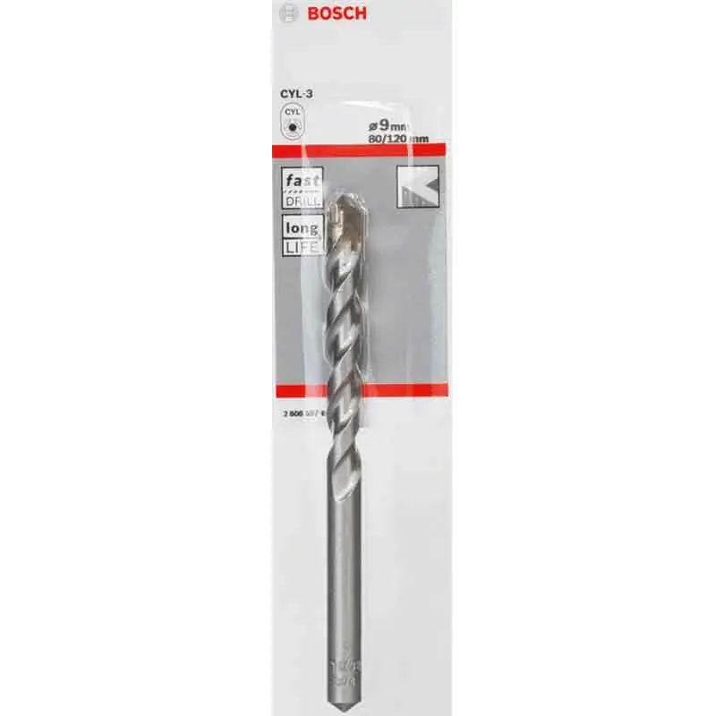 Punta per cemento 9mm Bosch CYL-3 9x80x120 mm Gereduceerde Prijs