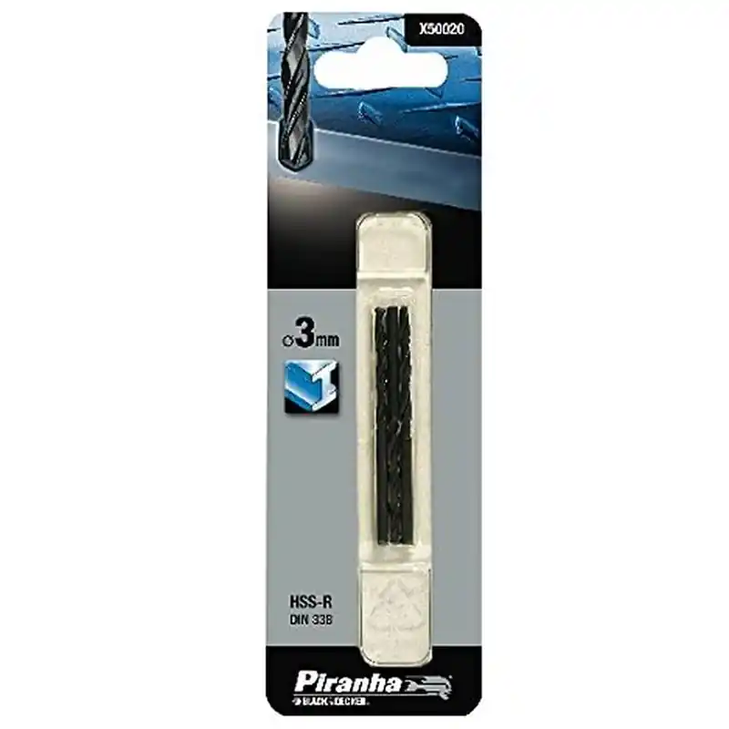 Punta per metallo 3 mm 3 pz Black and Decker X50020-QZ Uitverkoop