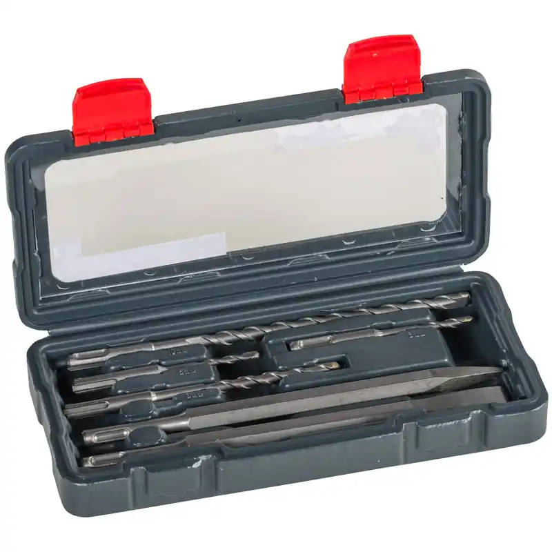 Gereduceerde Prijs Set di Punte per cemento SDS plus con punta e scalpello 6 pz kwb