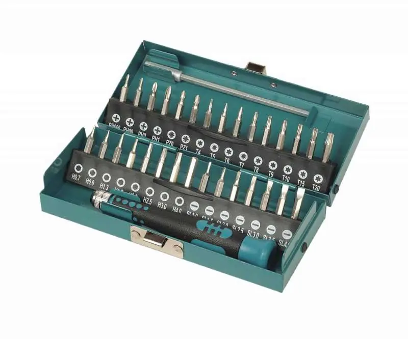 Set inserti da 32pz. con cacciavite Wolfcraft Beste Prijs