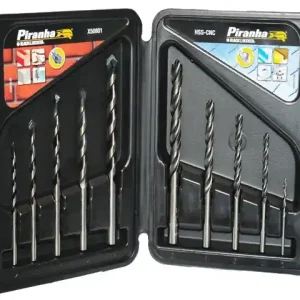 Weekendaanbieding Set 10 punte piranha per cemento e metallo Black & Decker
