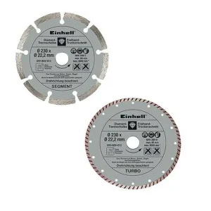 Beperkt Aanbod Set 2 dischi da taglio diamantati da 230mm Einhell