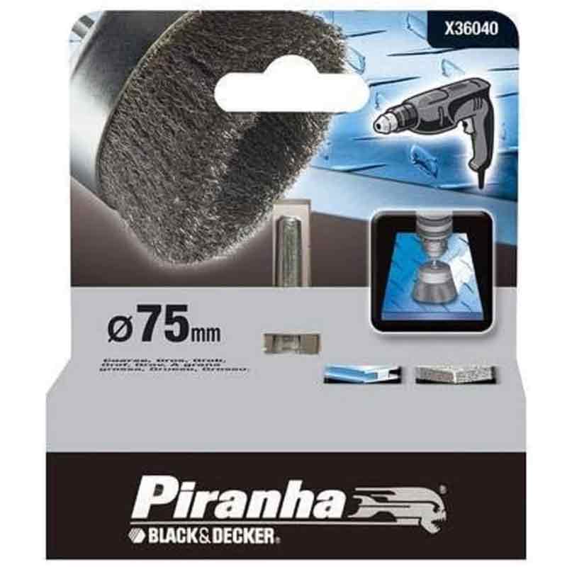 Weekendaanbieding Spazzola a tazza 75 mm per trapani Black and decker