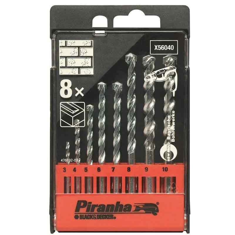 Bestseller Punte per cemento zincate set da 8 pz 3-10 mm Black and decker
