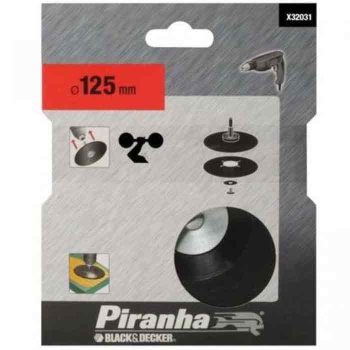 Platorello in gomma 125 mm per trapani Black and decker Lage Kosten