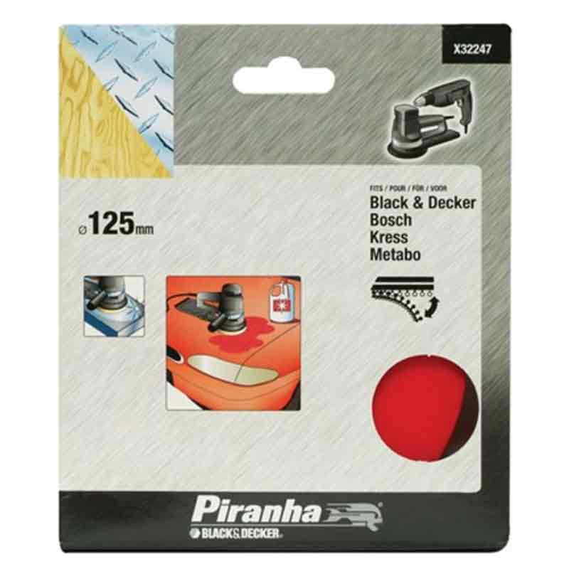 Flitsaanbieding Tampone 125 mm per levigatrici rotorbitali Black and Decker X32247