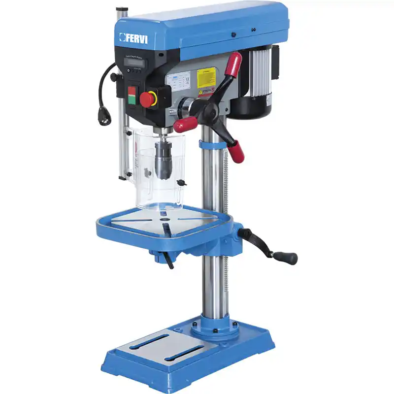 Superprijs Trapano a colonna 990 mm 750 watt con trasmissione a cinghia Fervi 0242