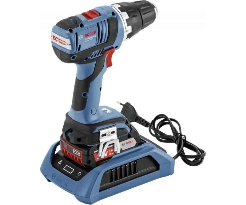 Betaalbaar Trapano a batteria 18V 2.0 Ah a litio con ricarica wireless GSR18 V-EC Bosch