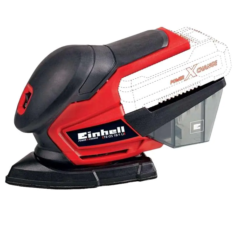 Voordeelprijs Levigatrice orbitale a batteria Einhell Te-os 18/150 Li Solo