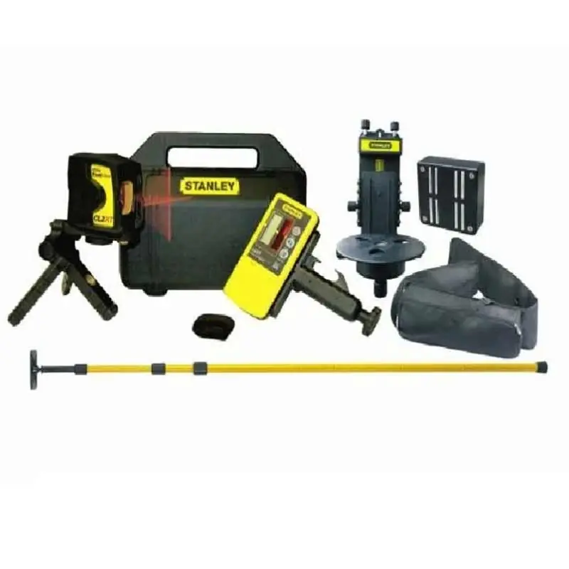 Livella laser con ricevitore cl2xt e asta telescopica Stanley 177216 Favoriet