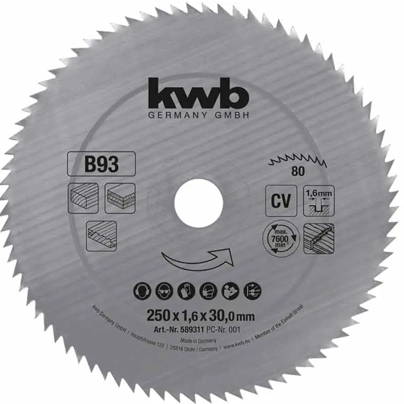 Flitsaanbieding Lama per sega circolare 300 x 30 mm 80 denti KWB