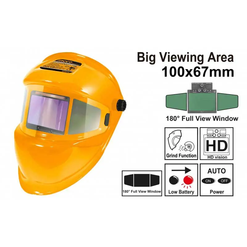 Alleen Vandaag Maschera Autoscurante Professionale Ad Ampio Campo Visivo AHM006 Ingco