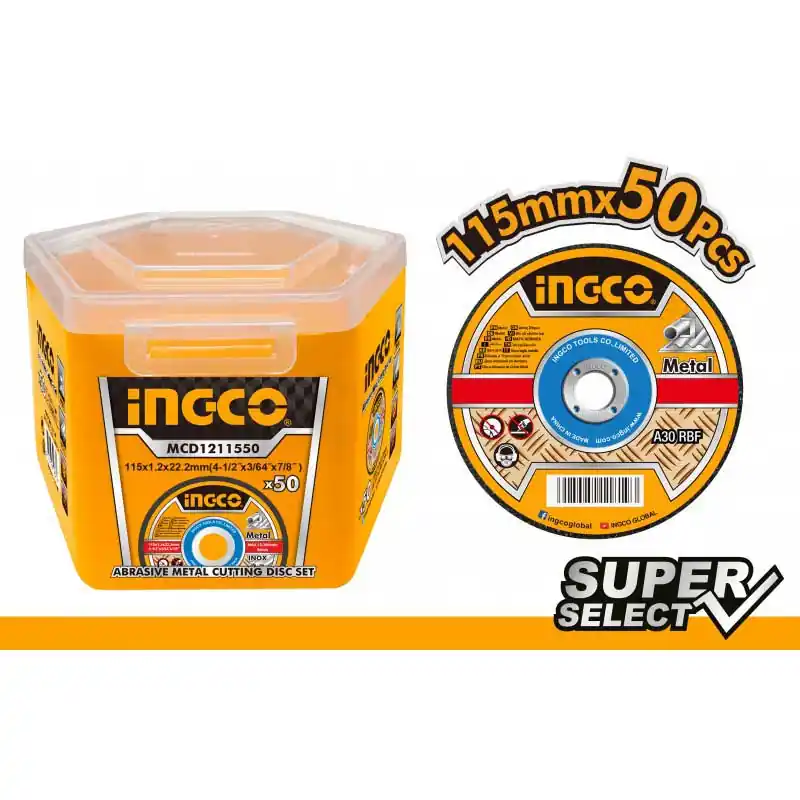 Uitverkoop Disco da taglio per metallo e inox 115x1.2 mm 50 pz