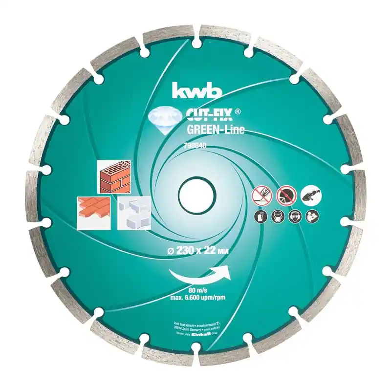 Gereduceerde Prijs Disco diamantato 230 x 22 mm corona liscia Kwb 798840