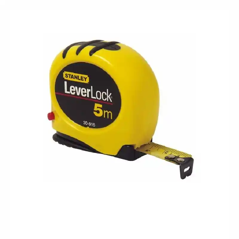 Veilige Betaling Metro a nastro flessibile 5 mt leverlock Stanley 130816