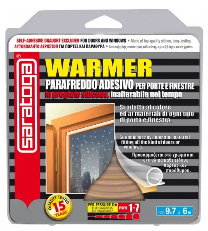 Hete Deal Paraspifferi finestre marrone warmer per porte e finestre da 1 a 7 mm Saratoga