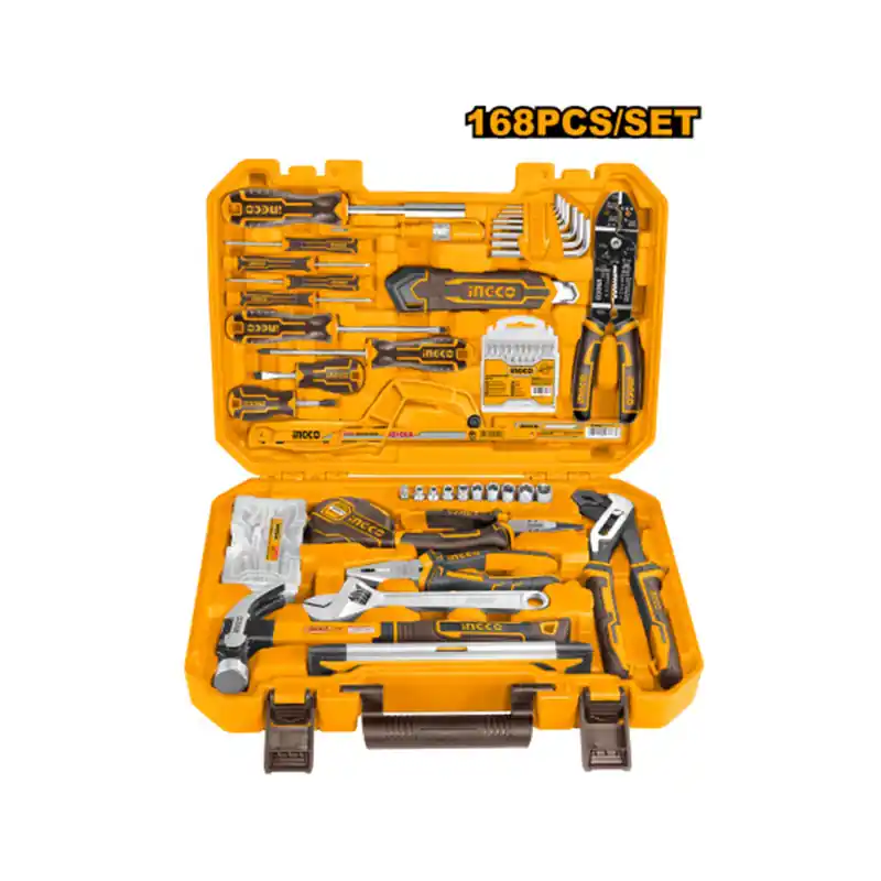 Assortimento utensili in valigetta 168 pz Ingco HKTHP21681 Gecertificeerd