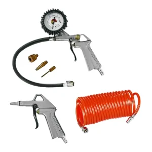 Voordeelprijs Pistola e tubo aria compressa Kit 3 Pz Vinco 60617