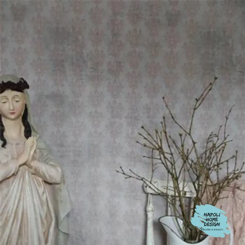 Parati Vintage - Damascata Grigio Rosa mis. 70 cm x 53 cm Bestseller