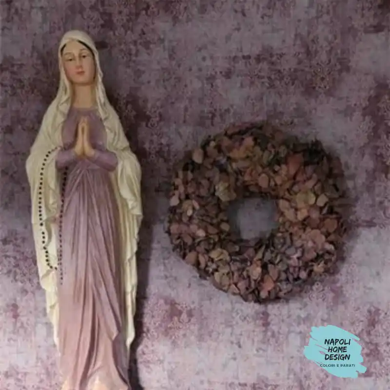Parati Vintage - Damascata Viola Rosa mis. 70 cm x 53 cm Lage Kosten
