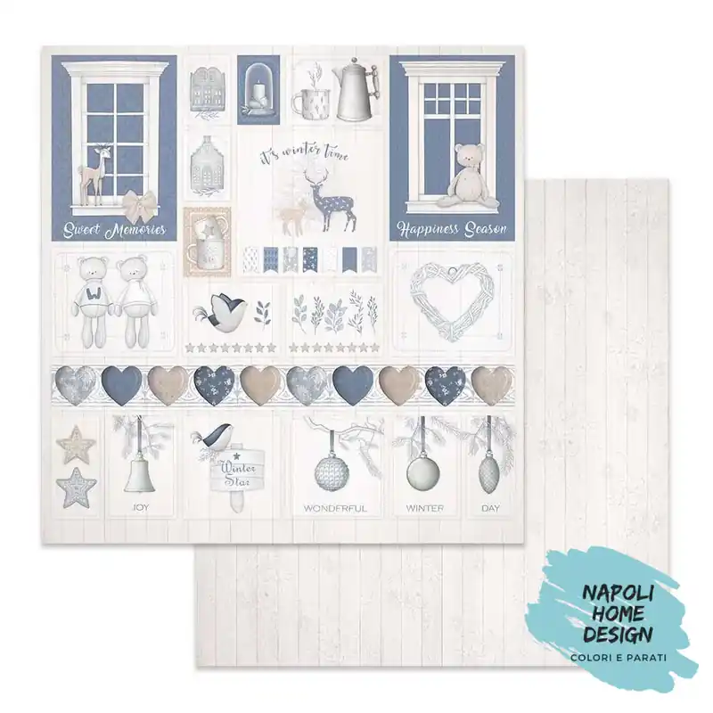 Bestseller Foglio singolo Scrapbooking Double Face Christmas Decorations 30x30 cm