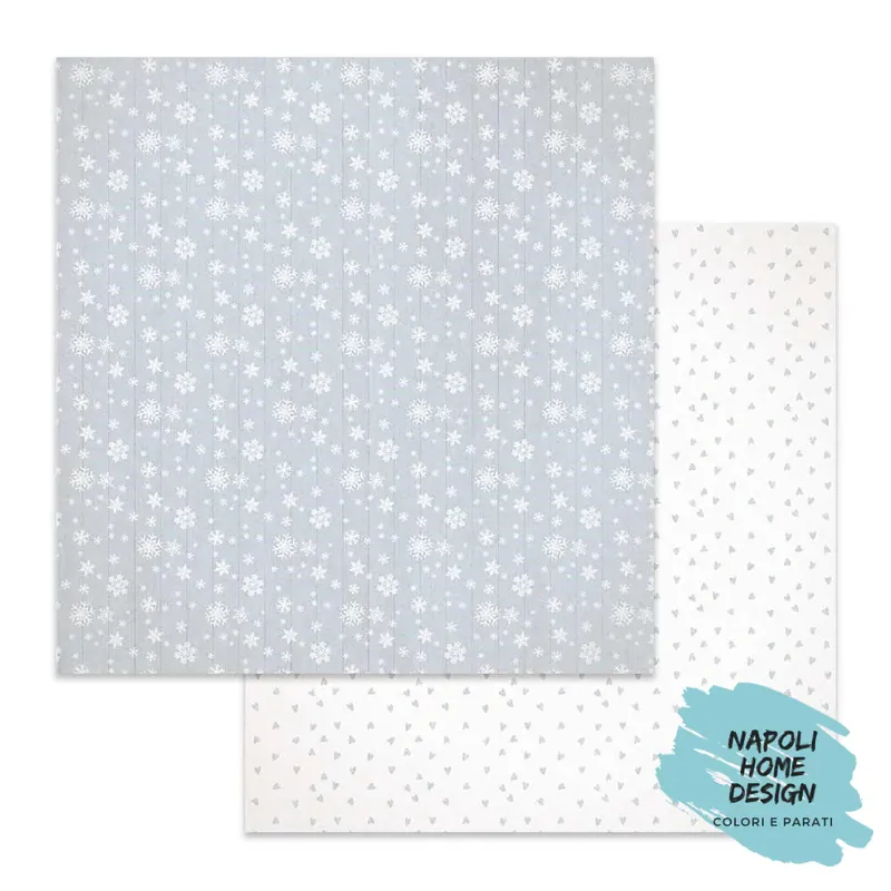 Tijdelijk Beschikbaar Foglio singolo Scrapbooking Double Face Christmas Texture Snow Flakes