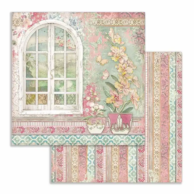 Voordeelprijs Foglio singolo Scrapbooking Double Face Finestra 30x30 cm Stamperia OU