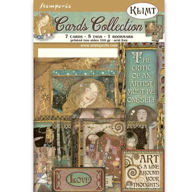 Bestseller Cards Collection Klimt Stamperia OUTLET