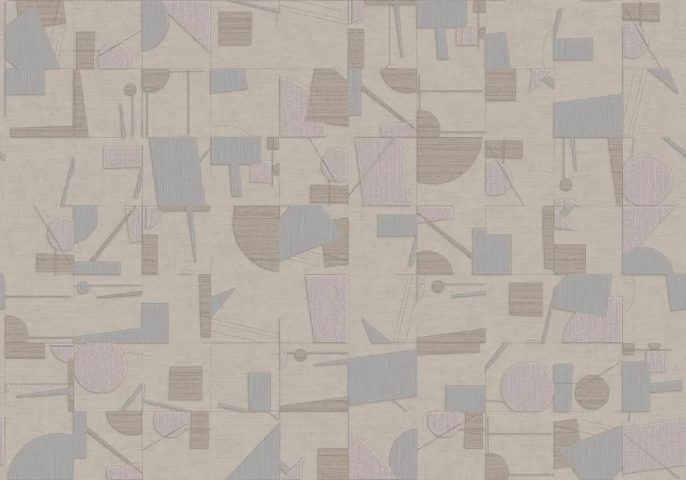 Carta da Parati Composition a tribute to Kandinsky Composizione cod. 2 Gecertificeerd